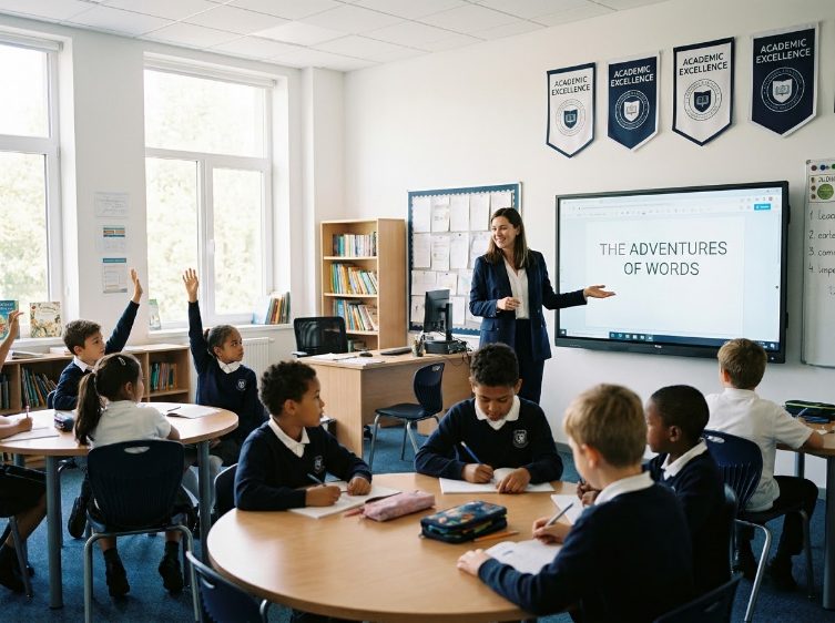 Elementary English class